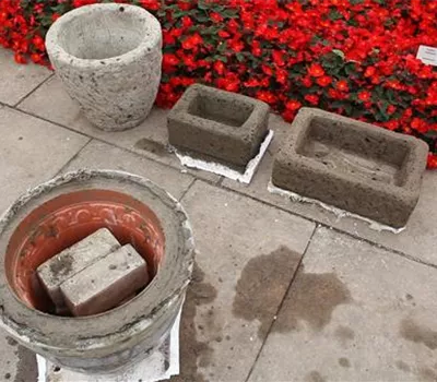 Blumengefäße - Herstellen aus Beton